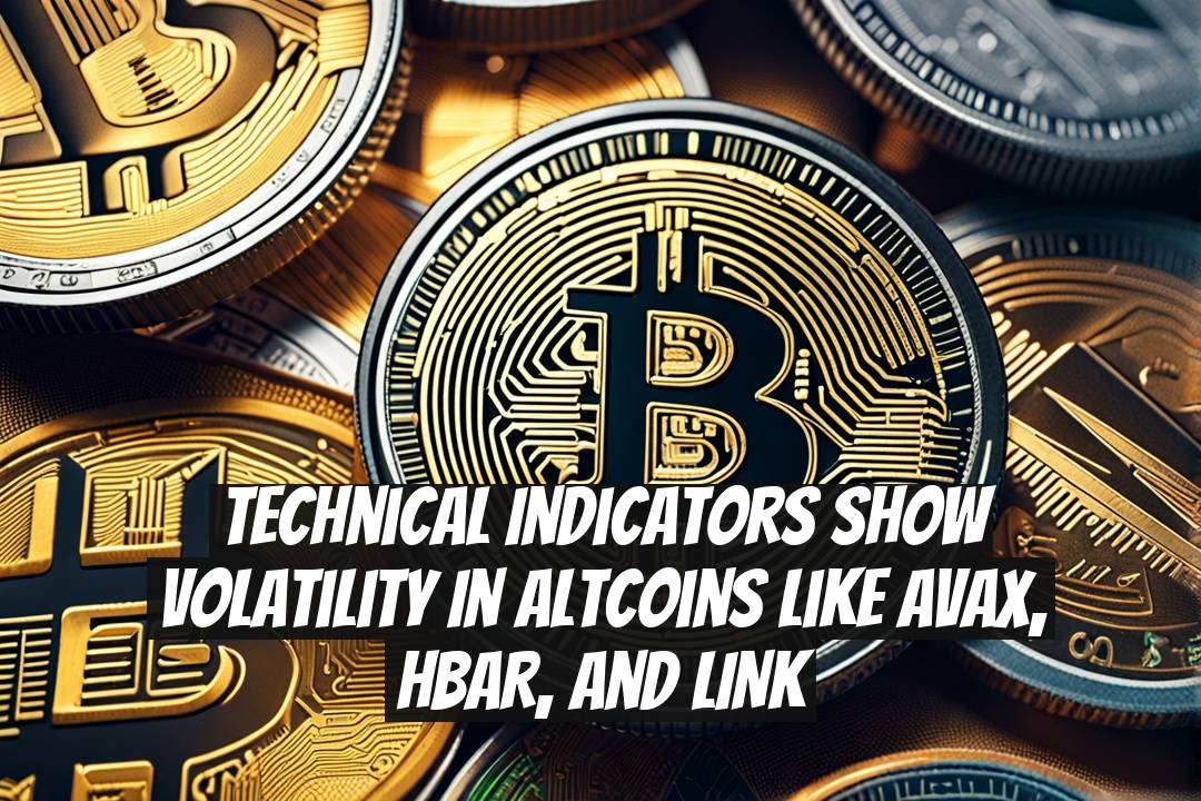 Technical indicators show volatility in altcoins like AVAX, HBAR, and LINK