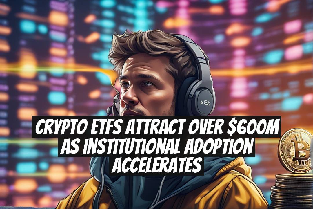 Crypto ETFs attract over $600M as institutional adoption accelerates