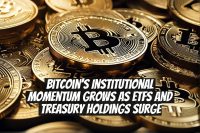 Bitcoin’s Institutional Momentum Grows as ETFs and Treasury Holdings Surge