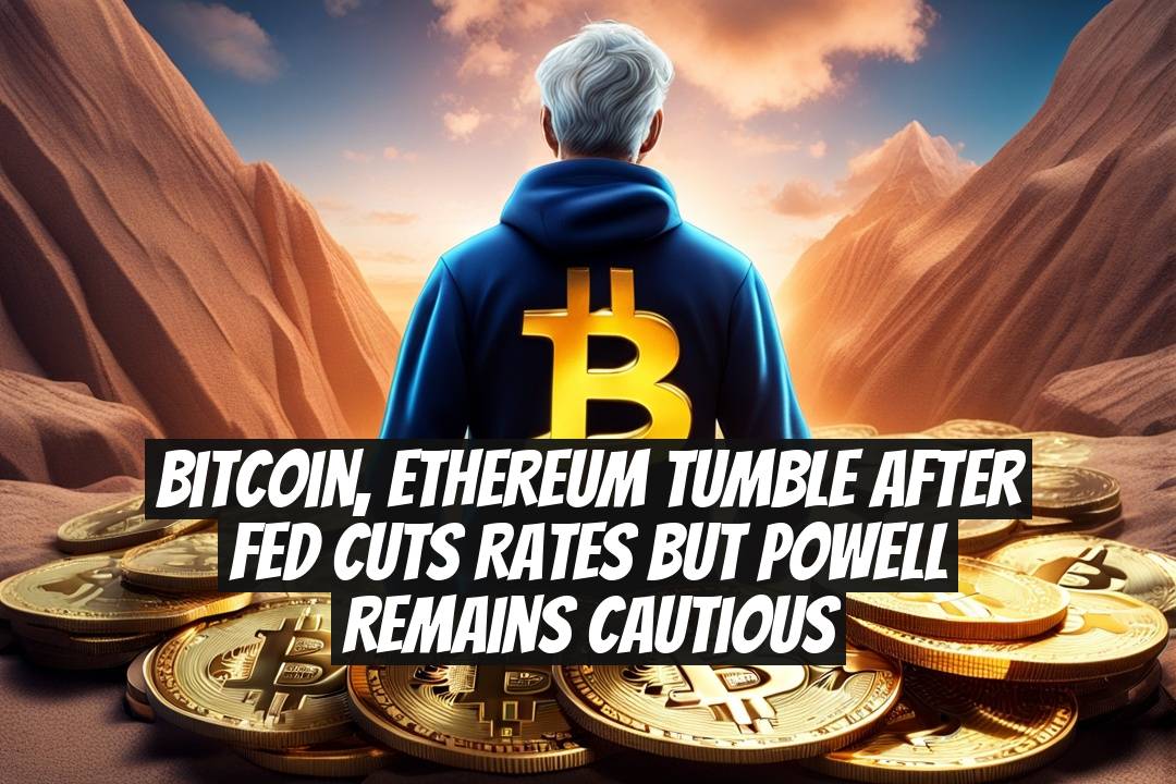 Bitcoin, Ethereum Tumble After Fed Cuts Rates but Powell Remains Cautious