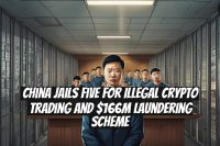 China jails five for illegal crypto trading and $166M laundering scheme