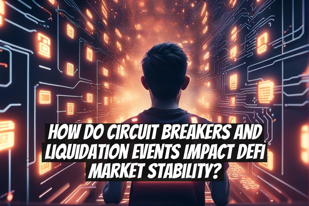 How do circuit breakers and liquidation events impact DeFi market stability?