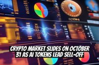 Crypto Market Slides on October 31 as AI Tokens Lead Sell-Off