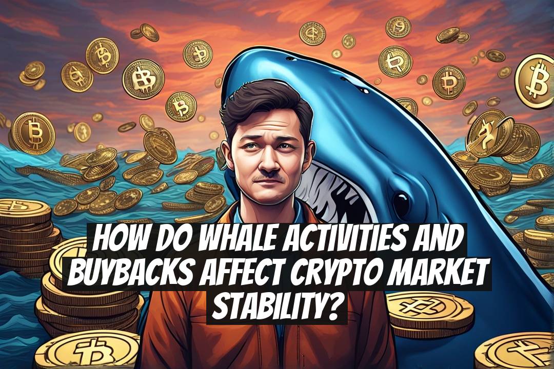 How do whale activities and buybacks affect crypto market stability?