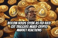 Bitcoin holds $113K as Fed rate cut triggers mixed crypto market reactions