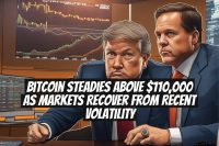 Bitcoin steadies above $110,000 as markets recover from recent volatility