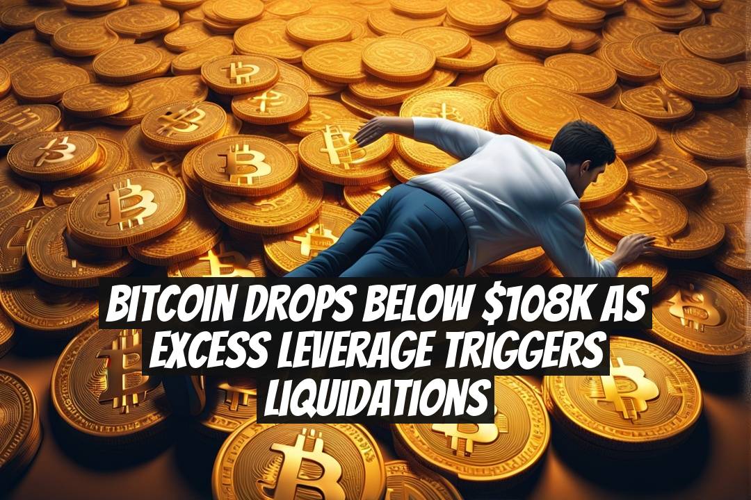 Bitcoin drops below $108K as excess leverage triggers liquidations