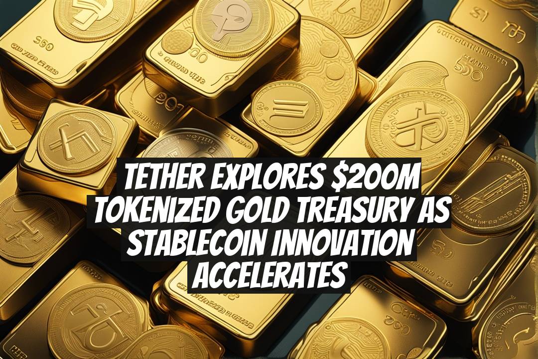 Tether explores $200M tokenized gold treasury as stablecoin innovation accelerates