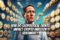 How do geopolitical events impact crypto investor sentiment?