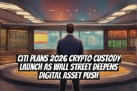 Citi plans 2026 crypto custody launch as Wall Street deepens digital asset push
