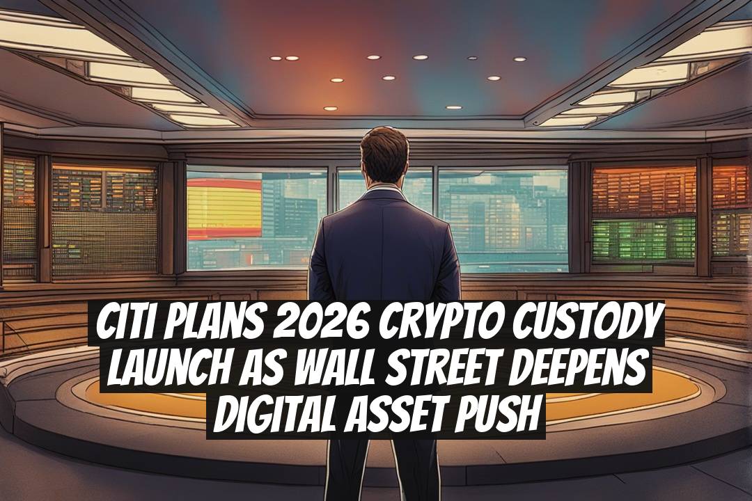 Citi plans 2026 crypto custody launch as Wall Street deepens digital asset push