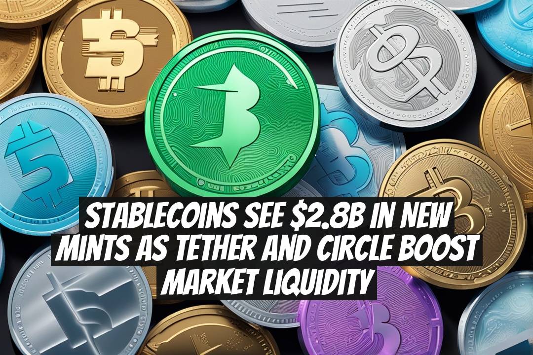 Stablecoins see $2.8B in new mints as Tether and Circle boost market liquidity