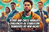 Tether and Circle Navigate Challenges as Stablecoin Transfers Hit New Highs