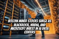 Bitcoin miner stocks surge as BlackRock, Nvidia, and Microsoft invest in AI data centers