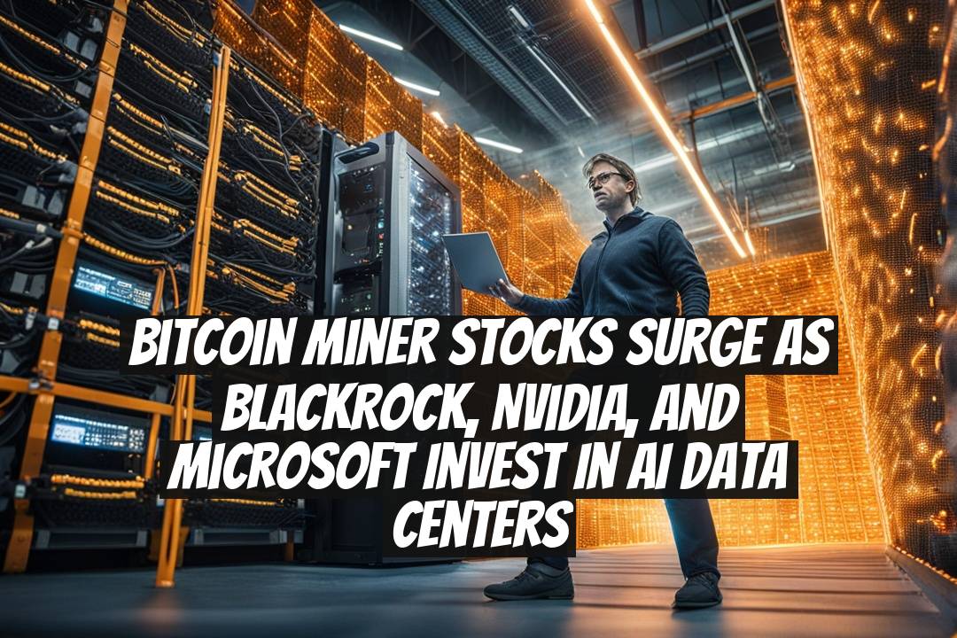 Bitcoin miner stocks surge as BlackRock, Nvidia, and Microsoft invest in AI data centers