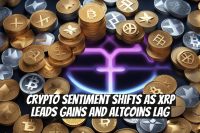 Crypto Sentiment Shifts as XRP Leads Gains and Altcoins Lag