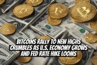 Bitcoins Rally to New Highs Crumbles as U.S. Economy Grows and Fed Rate Hike Looms