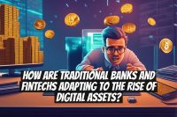 How are traditional banks and fintechs adapting to the rise of digital assets?