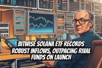 Bitwise Solana ETF Records Robust Inflows, Outpacing Rival Funds on Launch