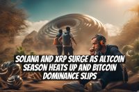 Solana and XRP surge as altcoin season heats up and Bitcoin dominance slips