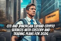 Citi and JPMorgan expand crypto services with custody and trading plans for 2026