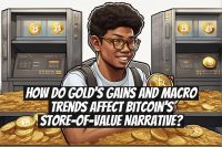 How do gold’s gains and macro trends affect Bitcoin’s store-of-value narrative?