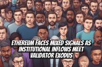 Ethereum Faces Mixed Signals as Institutional Inflows Meet Validator Exodus