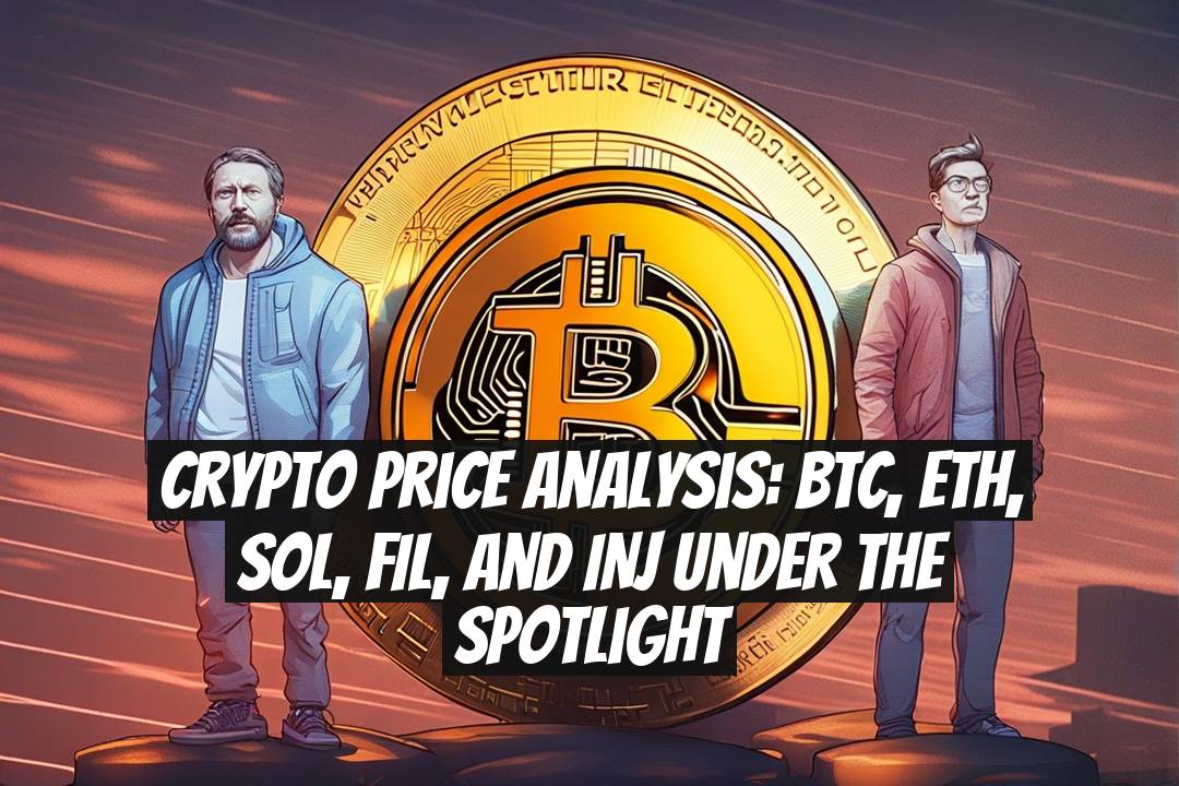 Crypto price analysis: BTC, ETH, SOL, FIL, and INJ under the spotlight