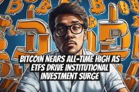 Bitcoin Nears All-Time High as ETFs Drive Institutional Investment Surge