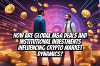 How are global M&A deals and institutional investments influencing crypto market dynamics?