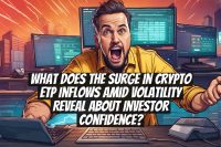 What does the surge in crypto ETP inflows amid volatility reveal about investor confidence?