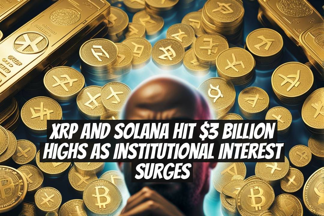 XRP and Solana Hit $3 Billion Highs as Institutional Interest Surges