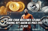 BNB Chain Welcomes Solana Trading Bot Axiom as Price Eyes $1,500