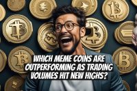 Which meme coins are outperforming as trading volumes hit new highs?