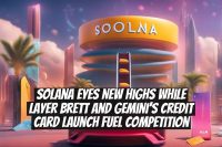 Solana eyes new highs while Layer Brett and Gemini’s credit card launch fuel competition