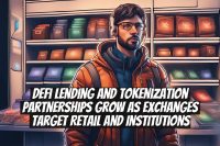 DeFi lending and tokenization partnerships grow as exchanges target retail and institutions