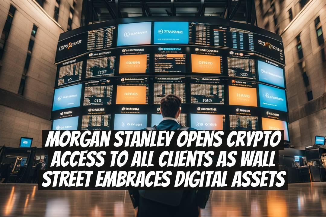 Morgan Stanley Opens Crypto Access to All Clients as Wall Street Embraces Digital Assets