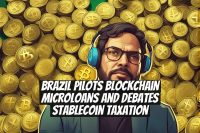Brazil pilots blockchain microloans and debates stablecoin taxation
