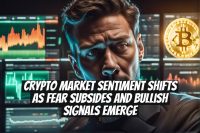 Crypto market sentiment shifts as fear subsides and bullish signals emerge