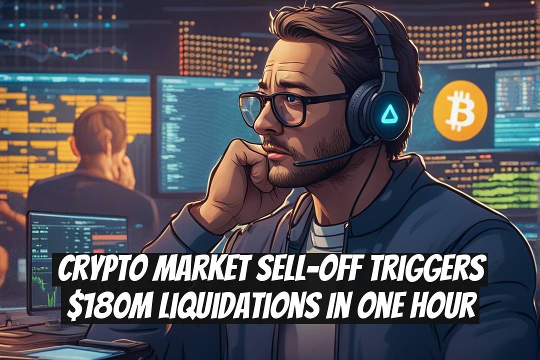 Crypto Market Sell-Off Triggers $180M Liquidations in One Hour