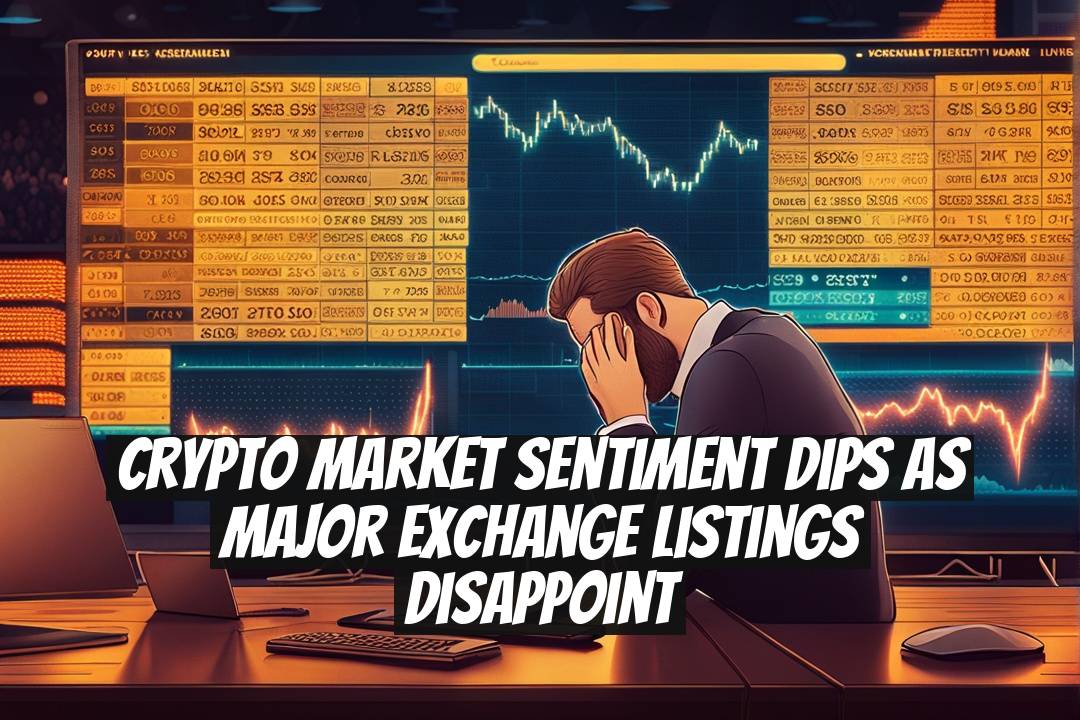 Crypto Market Sentiment Dips as Major Exchange Listings Disappoint