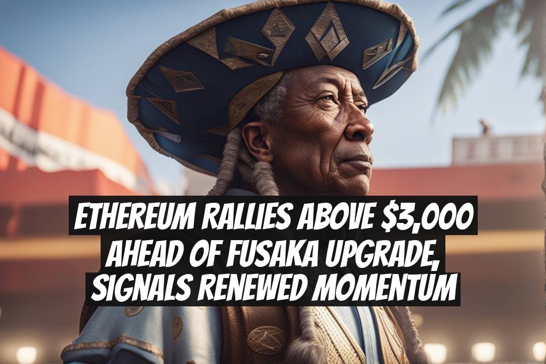 Ethereum rallies above $3,000 ahead of Fusaka upgrade, signals renewed momentum