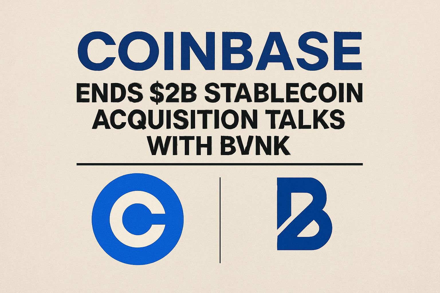 Coinbase Ends $2B Stablecoin Acquisition Talks With BVNK