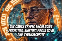 SEC omits crypto from 2026 priorities, shifting focus to AI and cybersecurity