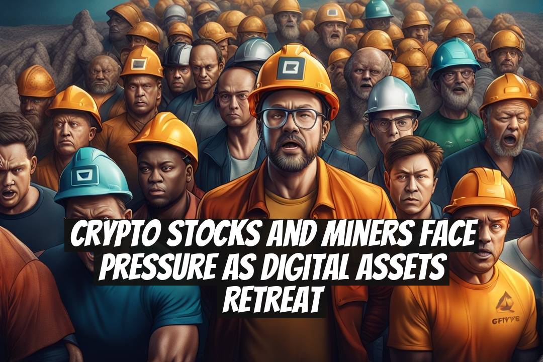 Crypto stocks and miners face pressure as digital assets retreat