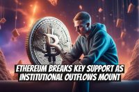 Ethereum Breaks Key Support as Institutional Outflows Mount