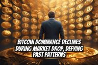 Bitcoin dominance declines during market drop, defying past patterns
