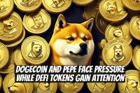 Dogecoin and Pepe Face Pressure While DeFi Tokens Gain Attention
