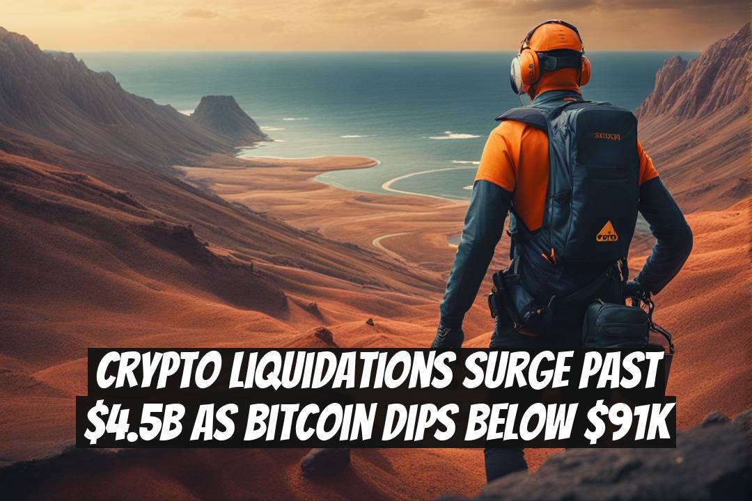 Crypto liquidations surge past $4.5B as Bitcoin dips below $91K