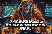 Crypto Market Bounces on Weekend as US Policy Boosts Fuel $83B Rally